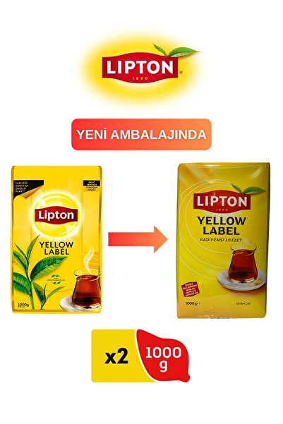 Lipton Yellow Label Dökme Çay 1000 gr X 2 Adet
