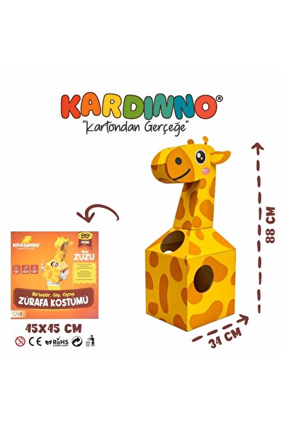 Kardinno Ψηλόστελα κοστούμια Zuzu από χαρτόνι που φοριούνται, παιδική στολή γ...