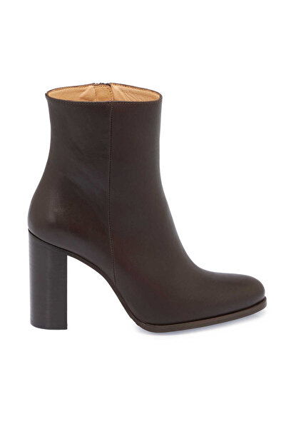 Tergan حذاء كلاسيكي نسائي من الجلد الطبيعي باللون البني - K24K1BT67613-A24