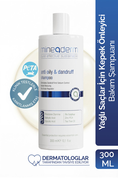 mineaderm Yağlı Saçlar İçin Kepek Önleyici Bakım Șampuanı /Anti Oily Dandruff...