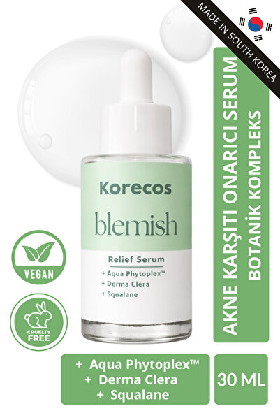 KORECOS مصل ديرما كليرا لحب الشباب يوفر العناية المهدئة للبشرة المعرضة لحب ال...