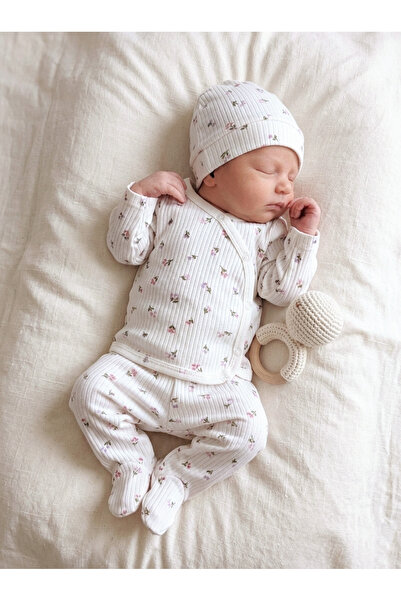 FİYONK BEBE طقم ملابس خروج من المستشفى للأطفال حديثي الولادة مكون من 3 قطع 10...