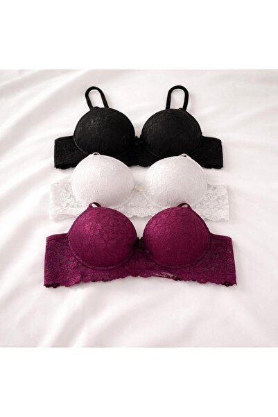 Gold Night Sutien moale căptușit Push Up, cu susținere, pentru femei, pachet ...