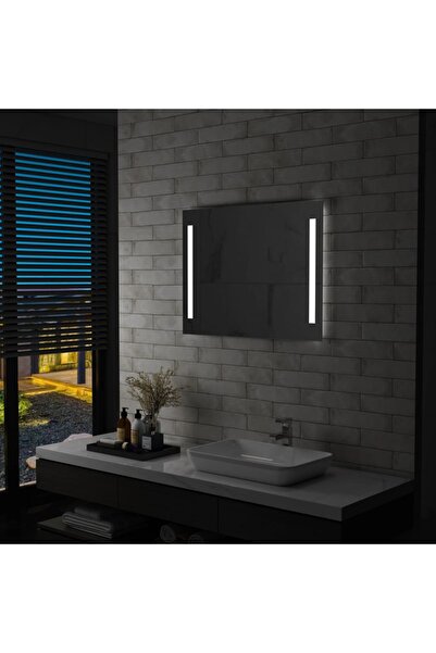 Concept Oglindă de perete de baie cu LED, 80 x 60 cm