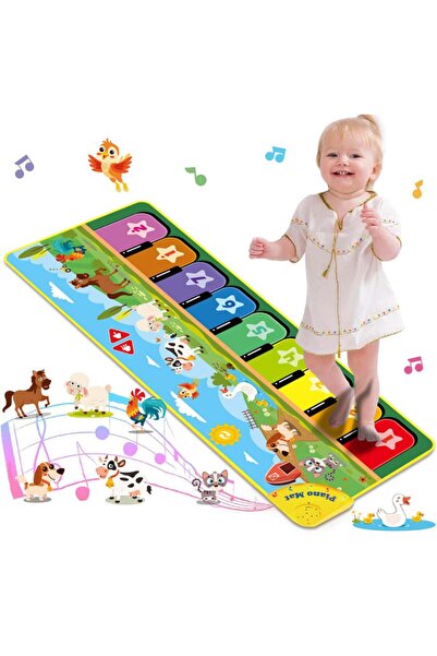 robokids Müzikli Piyano Oyun Halısı – Dokunmatik Işıklı Halı Oyuncak