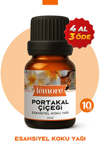 Lemore Portakal Çiçeği Uçucu Koku Yağı Buhurdanlık Yağı Difüzör Esansı Küre 10ml