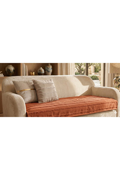 baladı home ev tekstil home collection Kermit Sofa Cover - Line Embossing Des...