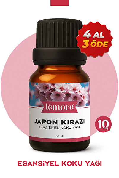 Lemore Japon Kirazı Uçucu Koku Yağı Buhurdanlık Yağı Difüzör Esansı Küre 10ml