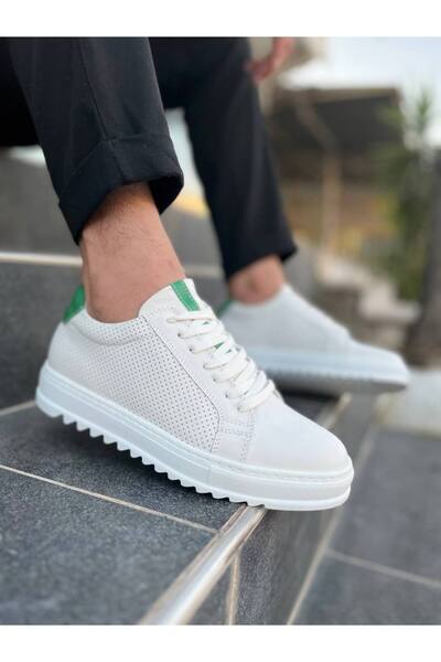 KB -DX2 Kuback White Δερμάτινο Casual Ανδρικά Παπούτσια