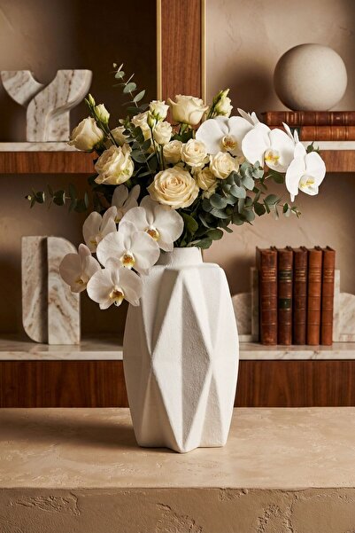 Decorative Vase Handmade White Color Model 21