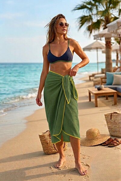 Svava Muslin peškir za plažu, putni peškir, Organski pamuk , kampovanje (90*1...