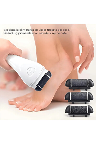 IMA TREND Set 3 Role Accesorii Pila Electrica IMA Trend, Indepartare Piele Moarta si Calus, Negru
