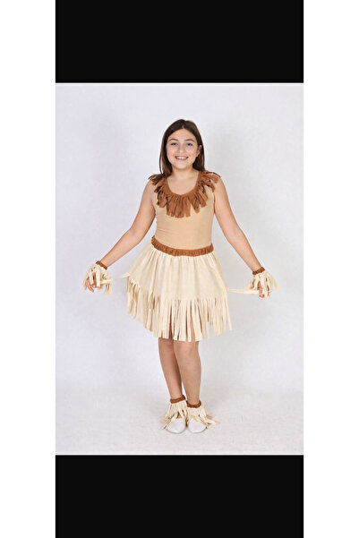 Annee Bakk Afrika Kız Çocuk Kostümü, Safari Ve Afrika Temalı Çocuk Kıyafeti