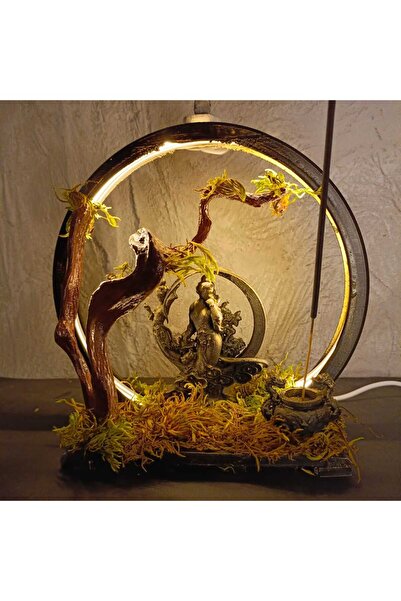 FORTE DESING Doğanın Kalbinde Tanrıçalar: LED Işıklı Dekoratif Tütsülük 🌿✨🕉