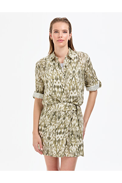 Pierre Cardin Kaki udobna majica dugih rukava Lan 50301088-VR027