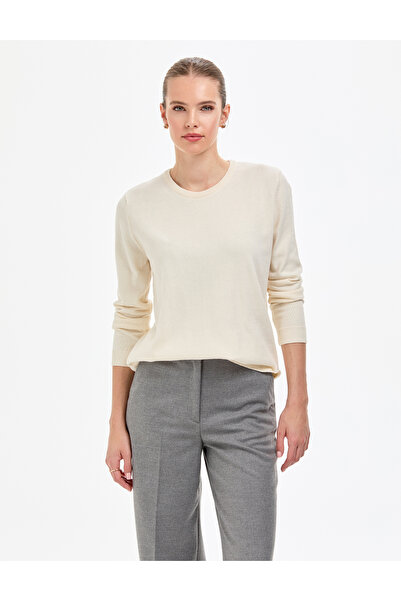 Pierre Cardin Εκρού Φούτερ Comfort Fit με λαιμόκοψη ποδηλάτου Basic 50316393-...