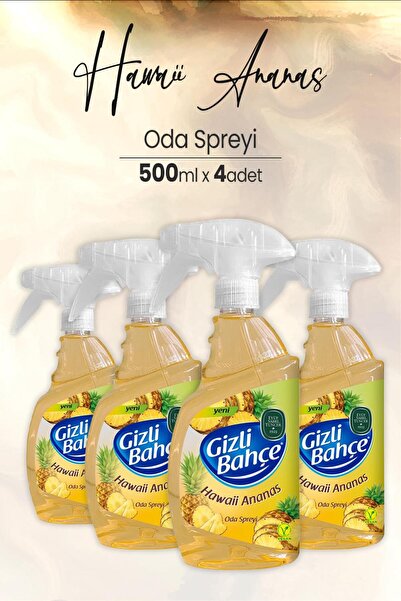 Eyüp Sabri Tuncer Yeni Nesil Oda Spreyi Hawaii Ananas 500 ml x 4 Adet