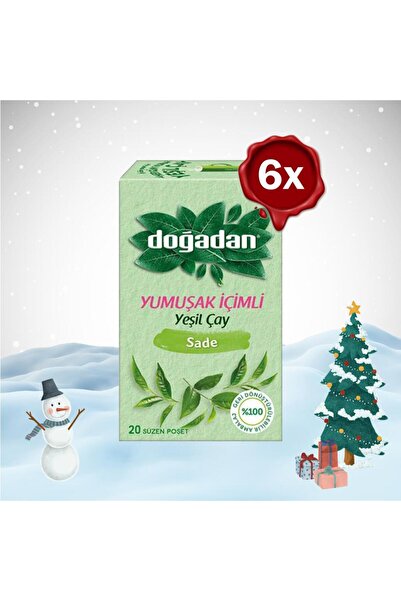 Doğadan Yılbaşı Paketi Yeşil Çay Yumuşak İçimli 20'li x 6