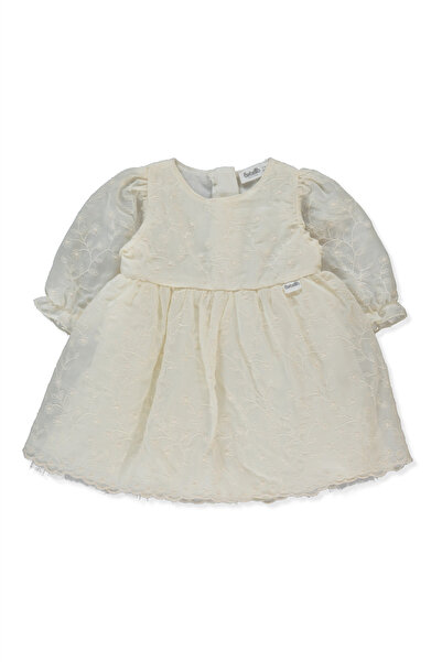 Bebetto DOKUMA ELBİSE (FOR PRINCESS) EKRU