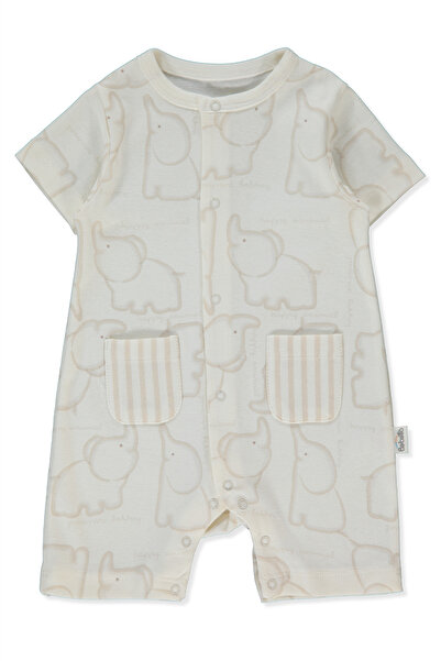 Bebetto Ri̇bana Golf Jumpsuit (Happy Animal) Beige