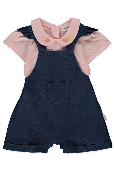 Bebetto TENCEL SALOPET 2Lİ TAKIM (FLOWER GIRL) LACİVERT