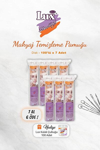LUX Disk Makyaj Pamuğu, 7 AL 6 ÖDE ve Kulak Çubuğu Hediyeli