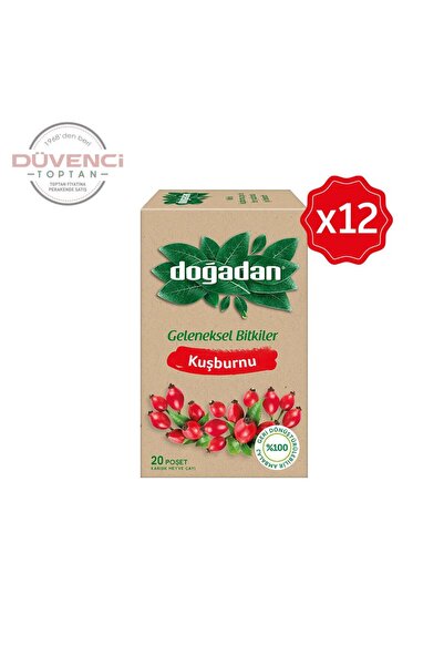 Doğadan شاي ثمر الورد 20 × 12 قطعة