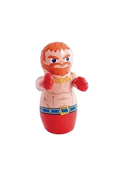 Intex Maskeli Boksör Hacıyatmaz 91 cm - Şişme Çocuk Boks Torbası Eğlenceli Sp...