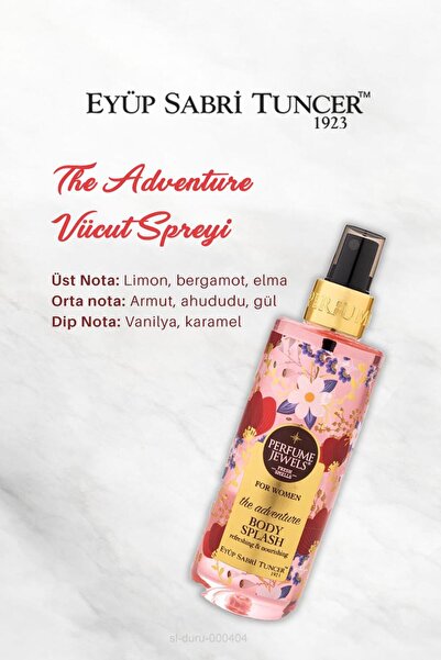 Eyüp Sabri Tuncer 4 AL 3 ÖDE Vücut Spreyi Adventure 250 ml, Pamuk Hediyeli