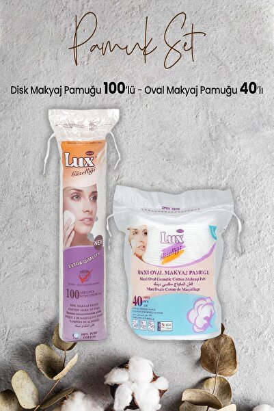 Disk Oval Makyaj Pamuğu 40' lı ve Disk Makyaj Pamuğu 100'lü