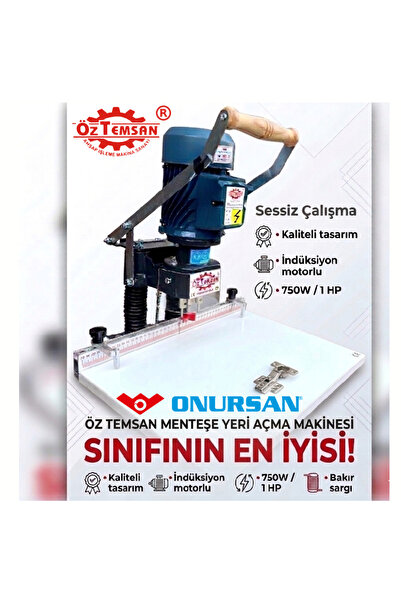 Öztemsan Tas Menteşe Yeri Açma Makinesi sessiz çalışma