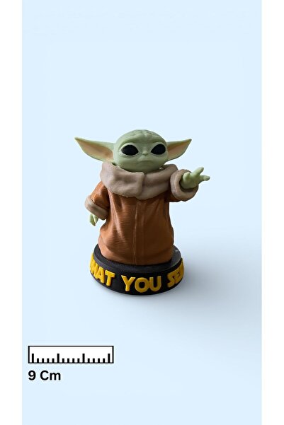 3D Ekspres Grogu Baby Yoda 9cm 3D Baskı Premium Figür 1 Adet