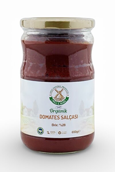 Mill & More Only Natural Products YENİ MAHSUL Organik Tuzsuz Domates Salçası ...