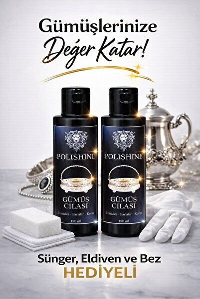 POLİSHİNE Gümüş Temizleyici ve Parlatma Cilası 150ml 2 Adet