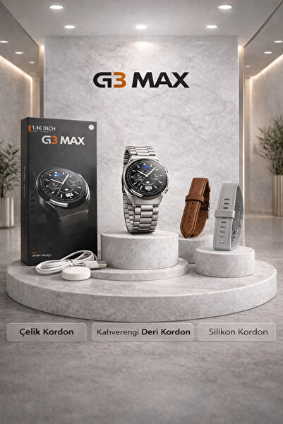 GT3 Max Metal kordonlu akıllı saat