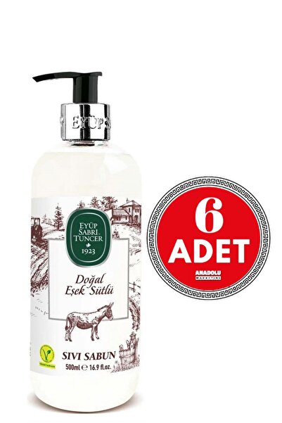 Eyüp Sabri Tuncer Natural Donkey Milk Liquid Soap 500 ml X 6 Pieces