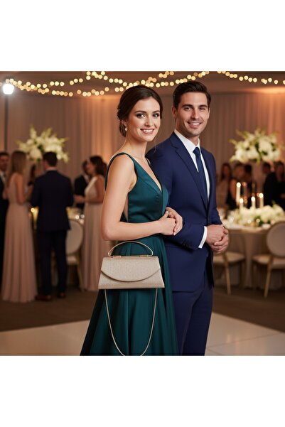 ZİVORA Rochie de seară pentru femei, argintiu metalic, cu curele Nou sezon ge...