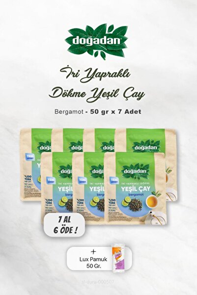 Doğadan 7 AL 6 ÖDE Dökme Yeşil Çay Bergamot 50 gr, Pamuk