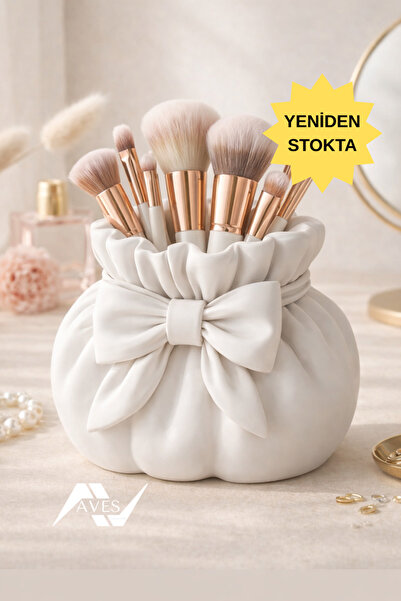 Aves Tasarım Dekoratif Makyaj Fırçalık, Kalemlik, & Organizer