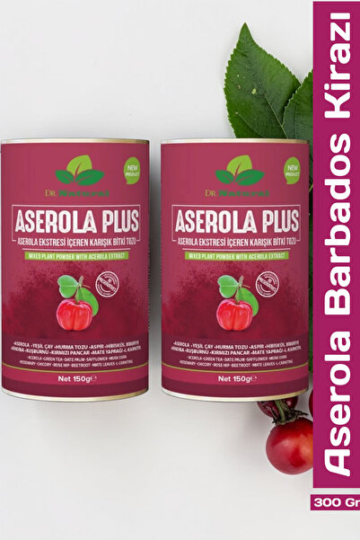 DRNATURAL 2 Kutu Aserola Barbados Kirazı Ekstresi İçeren Karışık Bitki Tozu 1...