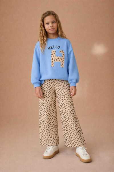 RONYPONY Girls' Casual Set - Trend Print 2-Piece Set