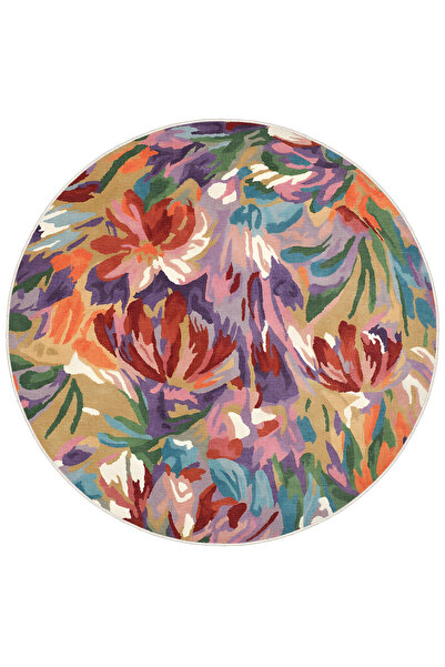 Homefesto Özel Tasarım, Kaymaz Taban, İnce, Yıkanabilir, Dekoratif Modern Hal...