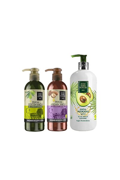 Eyüp Sabri Tuncer لوشن طبيعي لليدين والجسم بزيت الأفوكادو والأرغان وزيت الزيتون