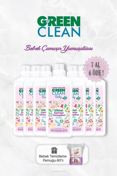 Green Clean 7 AL 6 ÖDE Bitkisel Bebek Çamaşır Yumuşatıcısı 1000 ml