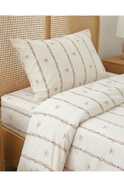 Zezig مجموعة غطاء لحاف بفيونكة واحدة