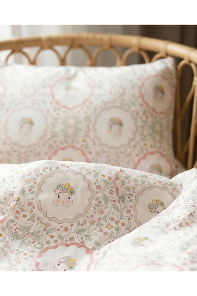 Zezig طقم غطاء لحاف أطفال بنقشة أرنب سيدة