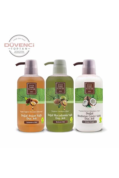 Eyüp Sabri Tuncer Düvenci Toptan Duş Jeli Seti 3' lü Paket Model 117