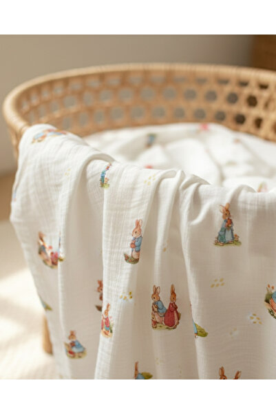 Zezig بطانية موسلين لعائلة الأرنب