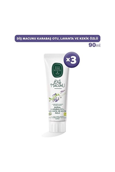 Eyüp Sabri Tuncer Diş Macunu Karabaş Otu, Lavanta ve Kekik Özlü 90 ml x 3