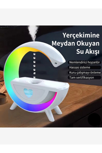Kozmik Aksesuar Hava Nemlendirici Özellikli G Speaker Bluetooth Müzik Çalar